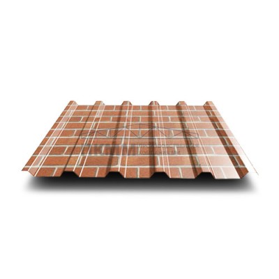 Профнастил МП35-0.5, Ширина-1035, ECOSTEEL Кирпич Профнастил МП35-0.5, Ширина-1035, ECOSTEEL Кирпич