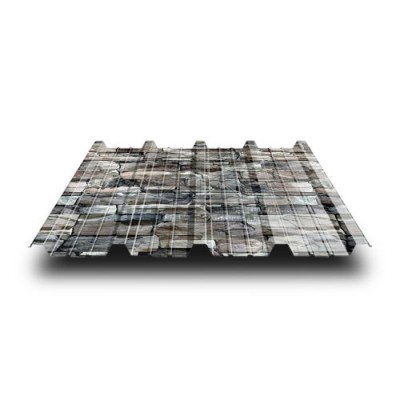 Профнастил НС38-0.5-1000 ECOSTEEL Белый Камень Профнастил НС38-0.5-1000 ECOSTEEL Белый Камень