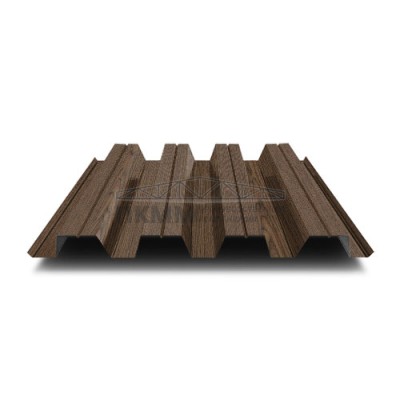 Профнастил Н60-0.5-845 ECOSTEEL Мореный дуб Профнастил Н60-0.5-845 ECOSTEEL Мореный дуб