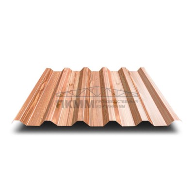 Профнастил С44-0.5-1000 ECOSTEEL-T Кедр Профнастил С44-0.5-1000 ECOSTEEL-T Кедр
