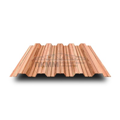Профнастил НС35-0.5-1000 ECOSTEEL-T Кедр Профнастил НС35-0.5-1000 ECOSTEEL-T Кедр