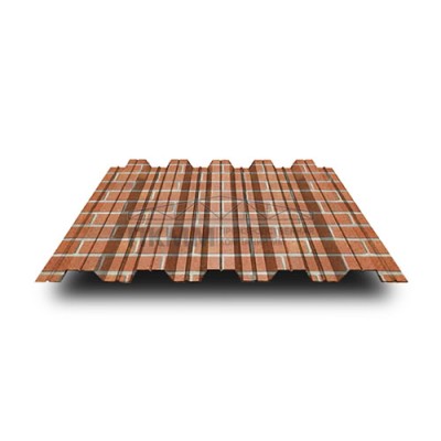 Профнастил НС35-0.5-1000 ECOSTEEL Кирпич Профнастил НС35-0.5-1000 ECOSTEEL Кирпич