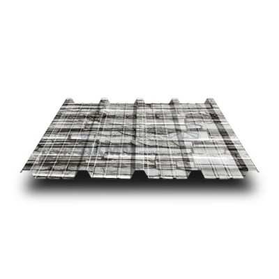 Профнастил НС38-0.5-1000 ECOSTEEL Белый Плитняк Профнастил НС38-0.5-1000 ECOSTEEL Белый Плитняк