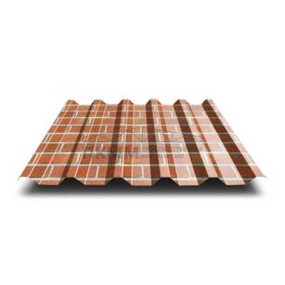 Профнастил С44-0.5-1000 ECOSTEEL Кирпич Профнастил С44-0.5-1000 ECOSTEEL Кирпич