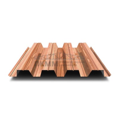 Профнастил Н60-0.5, Ширина-845мм, ECOSTEEL_T Кедр Профнастил Н60-0.5, Ширина-845мм, ECOSTEEL_T Кедр
