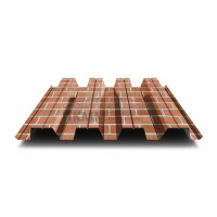 Профнастил Н60-0.5, Ширина-845мм, ECOSTEEL Кирпич Профнастил Н60-0.5, Ширина-845мм, ECOSTEEL Кирпич