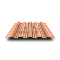 Профнастил НС35-0.5-1000 Кедр ECOSTEEL_T