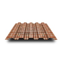 Профилированный лист НС35-0.5, Ширина-1100, ECOSTEEL Кирпичная Кладка Профилированный лист НС35-0.5, Ширина-1100, ECOSTEEL Кирпичная Кладка