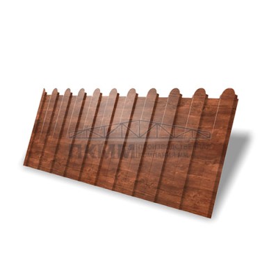 Профнастил фигурный C8-1160-0,45 Print Elite Cherry Wood