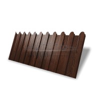 Профнастил фигурный C8-1160-0,45 Print Elite Choco Wood Профнастил фигурный C8-1160-0,45 Print Elite Choco Wood