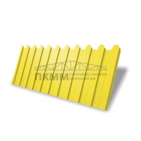 Профнастил фигурный C8-1160-0,45 Полиэстер с пленкой RAL1018 Профнастил фигурный C8-1160-0,45 Полиэстер с пленкой RAL1018