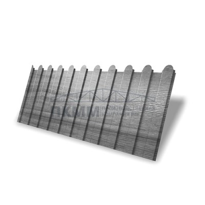 Профнастил фигурный C8-1160-0,45 Print Premium Silver Wood
