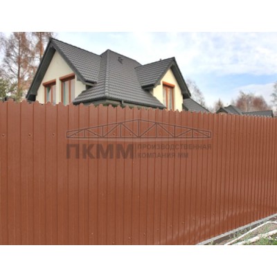 Профнастил фигурный C8-1160-0,5 Satin RAL8004