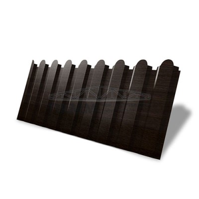 Профнастил фигурный С20А-1110-0,45 Print Elite Coffee Wood