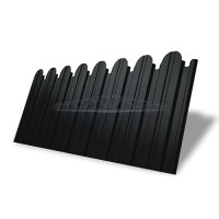 Профнастил фигурный С10В-1150-0,5 PurPro Matt 275 RAL 9005 Профнастил фигурный С10В-1150-0,5 PurPro Matt 275 RAL 9005