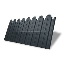 Профнастил фигурный С10А-1150-0,5 Satin с пленкой RAL 7016 Профнастил фигурный С10А-1150-0,5 Satin с пленкой RAL 7016