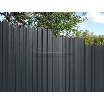 Профнастил фигурный С10В-1150-0,5 Rooftop Matte с пленкой RAL 7016