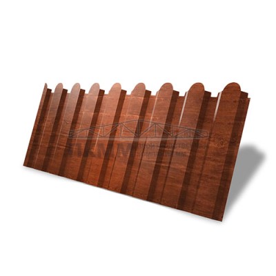 Профнастил фигурный С20В-1110-0,45 Print Elite с пленкой Cherry Wood
