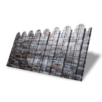 Профнастил фигурный С10В-1150-0,45 Print Elite с пленкой Fine Stone