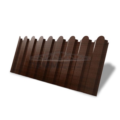 Профнастил фигурный С20В-1110-0,45 Print Elite Choco Wood