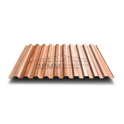 Профнастил C21-0.5-1000 Кедр ECOSTEEL_T