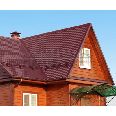 Профнастил C21-0.4-1000 RAL3005 Полиэстер