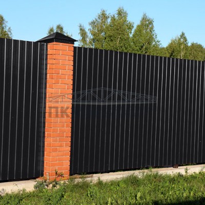 Профнастил С8-1150-0.5 RAL9005 Viking E