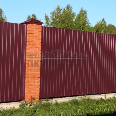 Профнастил С8-1150-0.5 RAL3005 Viking E