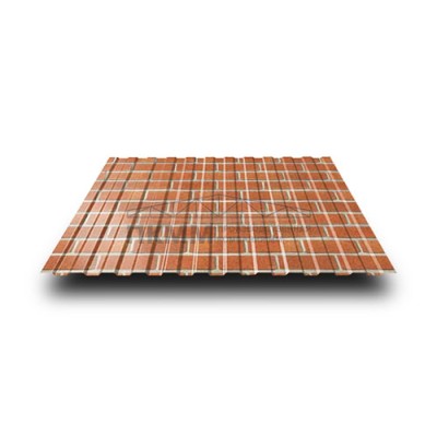 Профнастил СС10-1160-0.5 Кирпич ECOSTEEL Профнастил СС10-1160-0.5 Кирпич ECOSTEEL