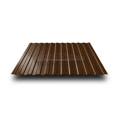 Профнастил СС10-1160-0.5 Темное дерево ECOSTEEL Профнастил СС10-1160-0.5 Темное дерево ECOSTEEL