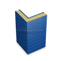 Угловые сэндвич-панели горизонтальные пенополиуретан, 0.5/0.5, ширина 1200 мм, толщина 40 мм, RAL5005 Угловые сэндвич-панели горизонтальные пенополиуретан, 0.5/0.5, ширина 1200 мм, толщина 40 мм, RAL5005