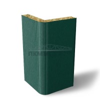 Угловые сэндвич-панели вертикальные минеральная вата, 0.5/0.5, ширина 1200 мм, толщина 200 мм, RAL6005 Угловые сэндвич-панели вертикальные минеральная вата, 0.5/0.5, ширина 1200 мм, толщина 200 мм, RAL6005