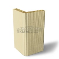 Угловые сэндвич-панели вертикальные минеральная вата, 0.5/0.5, ширина 1200 мм, толщина 80 мм, RAL1014