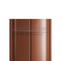 Штакетник Круглый с прямым резом 19х126-0.5 Norman RAL8004 Штакетник Круглый с прямым резом 19х126-0.5 Norman RAL8004