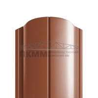 Штакетник Круглый фигурный 19х126-0.5 Norman RAL8004