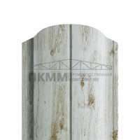 Штакетник Круглый фигурный 19х126-0.5 ECOSTEEL _MA Беленый Дуб Штакетник Круглый фигурный 19х126-0.5 ECOSTEEL _MA Беленый Дуб