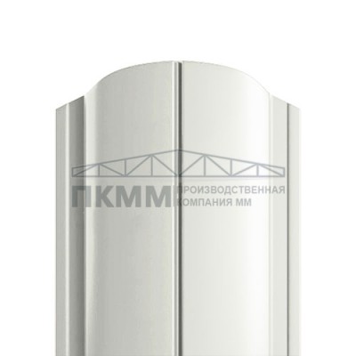 Штакетник Круглый фигурный 19х126-0.5 Norman RAL9002