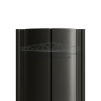 Штакетник Круглый с прямым резом 19х126-0.5 Viking E RAL9005