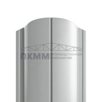 Штакетник Круглый фигурный 19х126-0.5 Norman RAL9006 Штакетник Круглый фигурный 19х126-0.5 Norman RAL9006