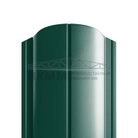 Штакетник Круглый фигурный 19х126-0.45 Полиэстер двухсторонний RAL6005/6005