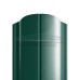 Штакетник Круглый фигурный 19х126-0.45 Полиэстер двухсторонний RAL6005/6005