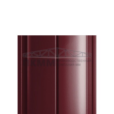 Штакетник Круглый с прямым резом 19х126-0.5 PURMAN RAL3005 Штакетник Круглый с прямым резом 19х126-0.5 PURMAN RAL3005