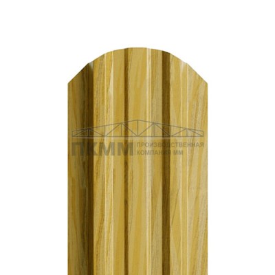 Штакетник П-образный с прямым резом 16,5х99-0.5 ECOSTEEL _T ЗолотойДуб