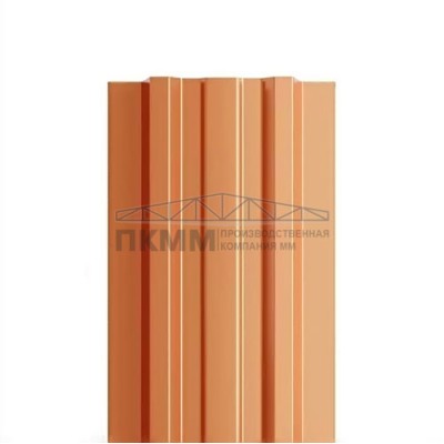 Штакетник П-образный с прямым резом 16,5х99-0.5 AGNETA Copper/Copper Штакетник П-образный с прямым резом 16,5х99-0.5 AGNETA Copper/Copper