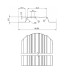 Штакетник П-образный фигурный 16,5х99-0.45 Полиэстер двухсторонний RAL3005/3005