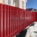 Штакетник П-образный с прямым резом 16,5х99-0.45 Полиэстер RAL3020 Штакетник П-образный с прямым резом 16,5х99-0.45 Полиэстер RAL3020