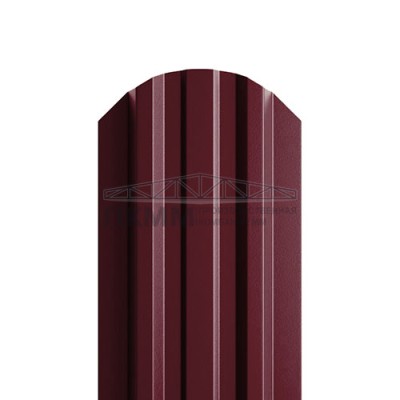 Штакетник П-образный фигурный 16,5х99-0.5 PURMAN RAL3005 Штакетник П-образный фигурный 16,5х99-0.5 PURMAN RAL3005