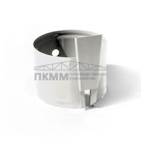 Держатель трубы D100-0.6 (на кирпич) Пластизол двухсторонний RAL9010 Держатель трубы D100-0.6 (на кирпич) Пластизол двухсторонний RAL9010