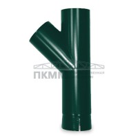 Тройник трубы D100-0.5 Пластизол двухсторонний RAL6005