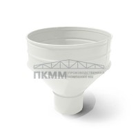 Воронка водосборная D100/300-0.5 Пластизол двухсторонний RAL9010 Воронка водосборная D100/300-0.5 Пластизол двухсторонний RAL9010